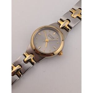 Citizen Watch Women 21mm Case Two Tone 6" Band 5930-S99116- New Battery